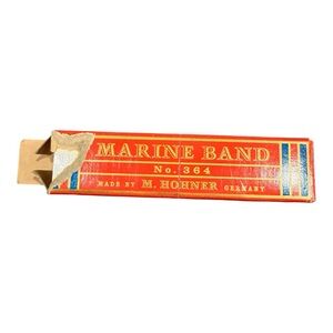 Vintage Harmonica Marine Band Made by M.HOHNER GERMANY pre owned